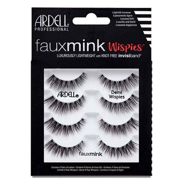 Ardell Faux Mink Multipack Strip Lashes, 4 Pack