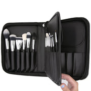 *15 PC BRUSH SET W/ BOOK CASE