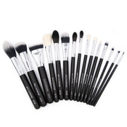 15 PC BRUSH SET W/ BOOK CASE